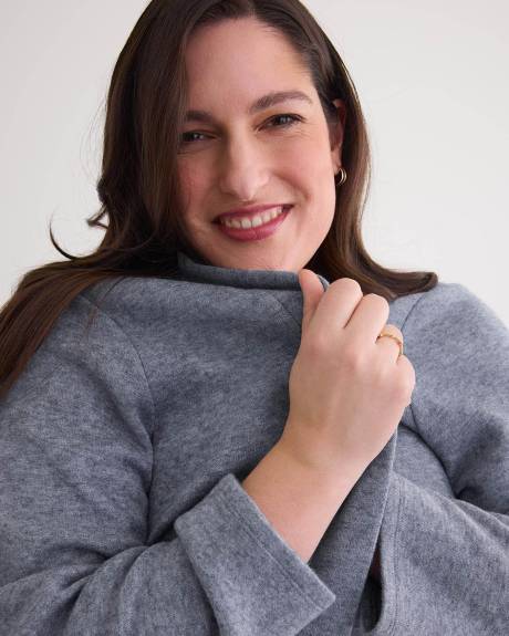 Long-Sleeve Open Cardigan