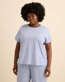 Short-Sleeve Boxy Pyjama Top - ti Voglio