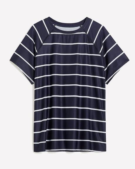 Printed Short-Sleeve Crew Neck T-Shirt - Active Zone