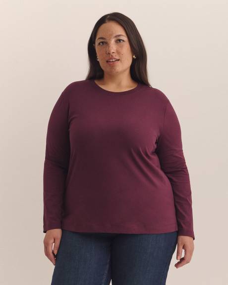 Long-Sleeve Crewneck Tee - Addition Elle - PENN. Essentials