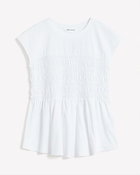 Extended Sleeve Smocked Knit Top - Addition Elle