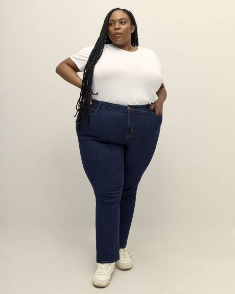 Petite, Curvy Fit Straight Leg Denim - d/C JEANS