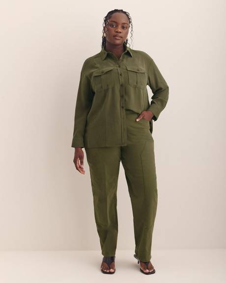 Utility Boxpleat Pocket Shirt - Addition Elle
