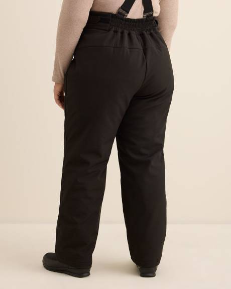 Black Snow Pants with Suspenders - Active Zone Black Snow Pants with Suspenders - Active Zone