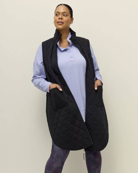 Mock-Neck French Terry Sweatshirt - Active Zone
