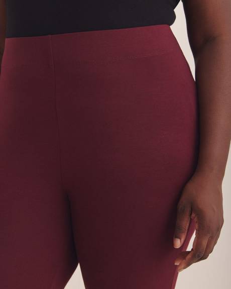 Legging tendance avec boutons à l'ourlet, tissu responsable