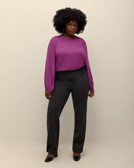 Petite, Essential Ponte de Roma Sculpting Straight-Leg Pant