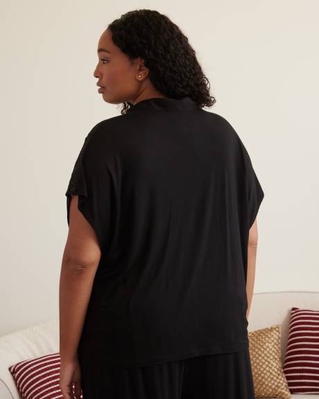 Buttoned-Down Dropped Shoulder Pyjama Shirt - ti Voglio