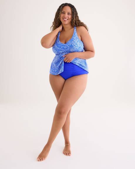 High-Waisted Costa Swim Brief - Raisins Curve