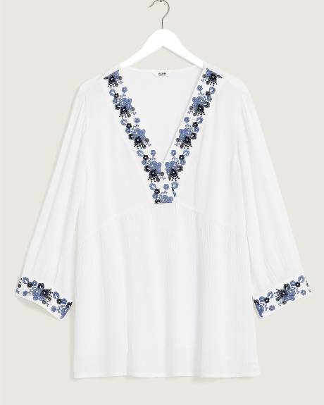 White Crochet Blouse