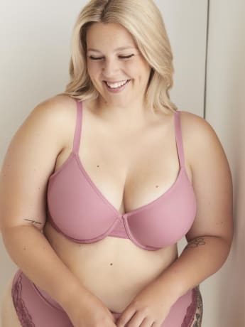 Soutien-gorge uni avec dentelle - Collection Déesse