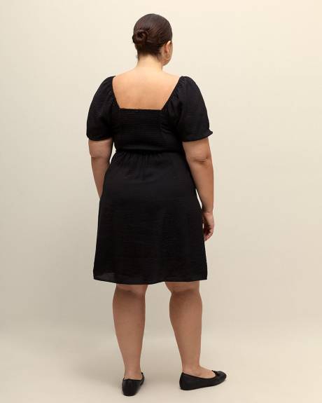 Responsible, A-Line Dress with Pleated Front Waist - Addition Elle