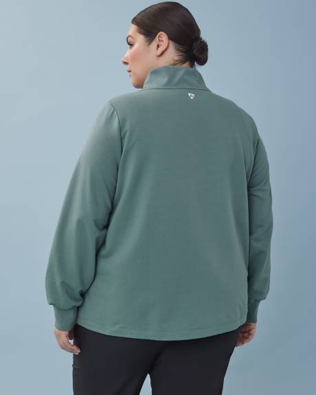 Manteau zippé à manches longues et col montant - Active Zone
