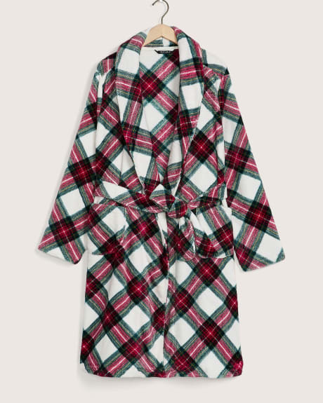 Printed Plush Robe - ti Voglio