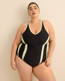 Black One-Piece Swimsuit - Active Zone