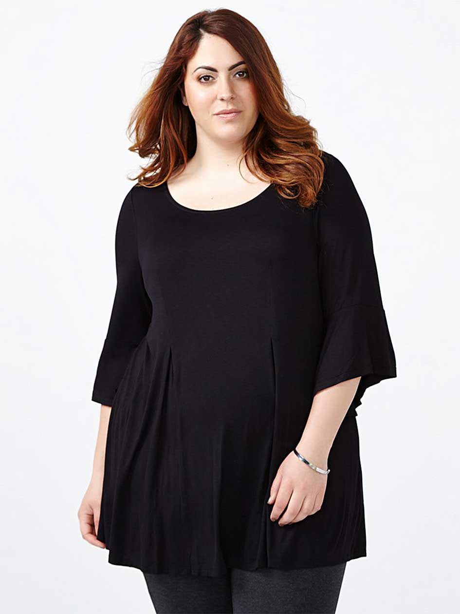 3/4 Bell Sleeve Swing Top | Penningtons