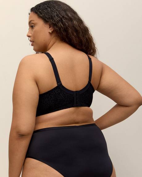 Zebra Wirefree Mesh Plunge Bra - Déesse Collection