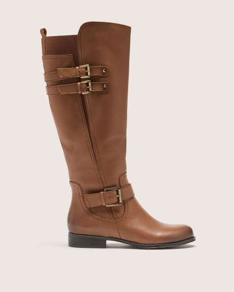 Wide Width Tall Leather Boots - Naturalizer