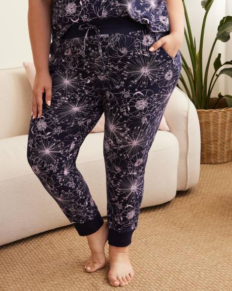Pantalon de jogging capri fleuri - ti Voglio
