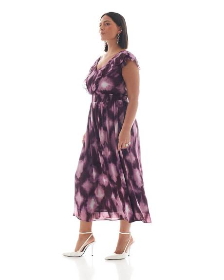 Fit and Flare Maxi Dress - Addition Elle