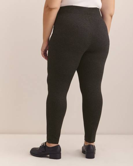 Grey Pinstripe Tummy Control Legging