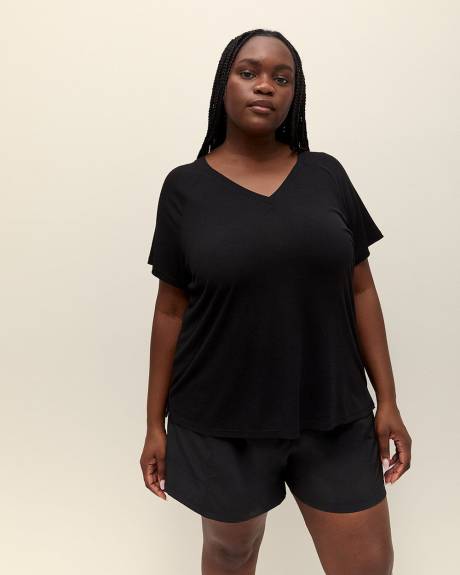V-Neck Short Sleeve T-Shirt - Active Zone