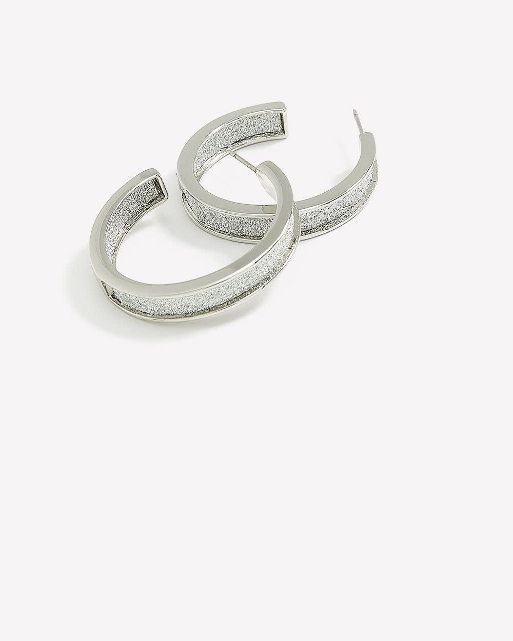 Anneaux d'oreilles assortis avec papier scintillant
