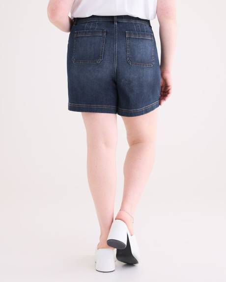 Responsible, Curvy-Fit Fashion Denim Shorts, Dark Wash - d/C JEANS