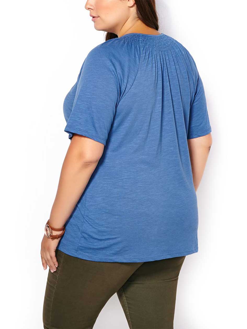 Shaped Fit Embroidered T-Shirt | Penningtons