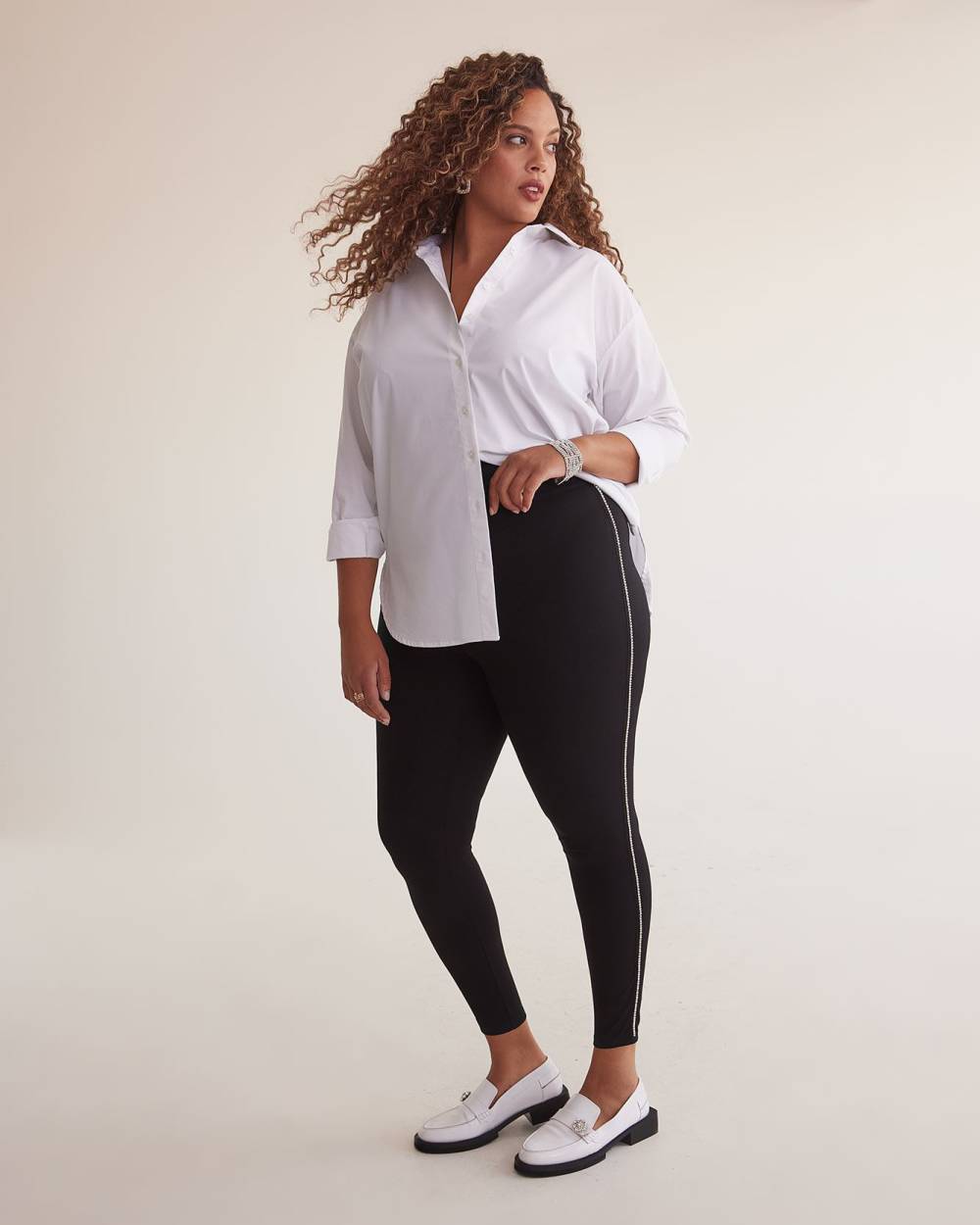 Black Ponte de Roma Fashion Legging - PENN. Essentials