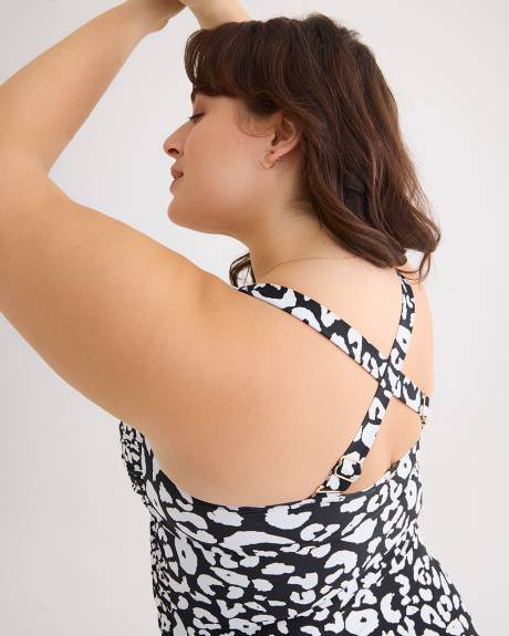 Twist Front Shirred Bandeau One-Piece Bathing Suit - Anne Cole