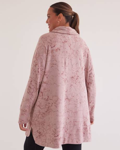 Cowl-Neck Pullover Top - Active Zone