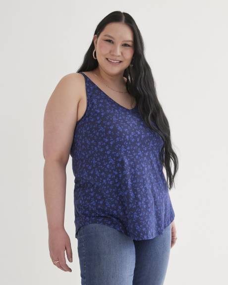 Cotton Blend Sleeveless Relaxed-Fit Cami