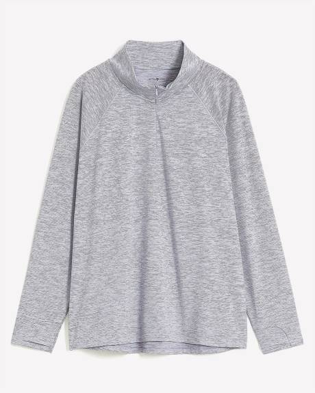 Half-Zip Mock-Neck Pull-Over - Active Zone