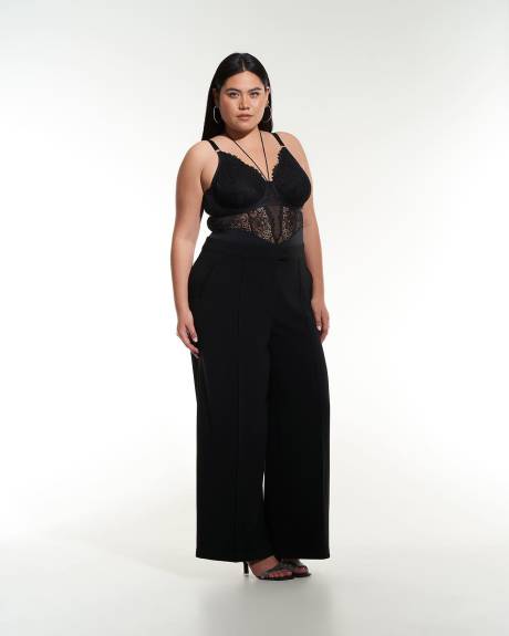 Black Wide-Leg Pant - Addition Elle