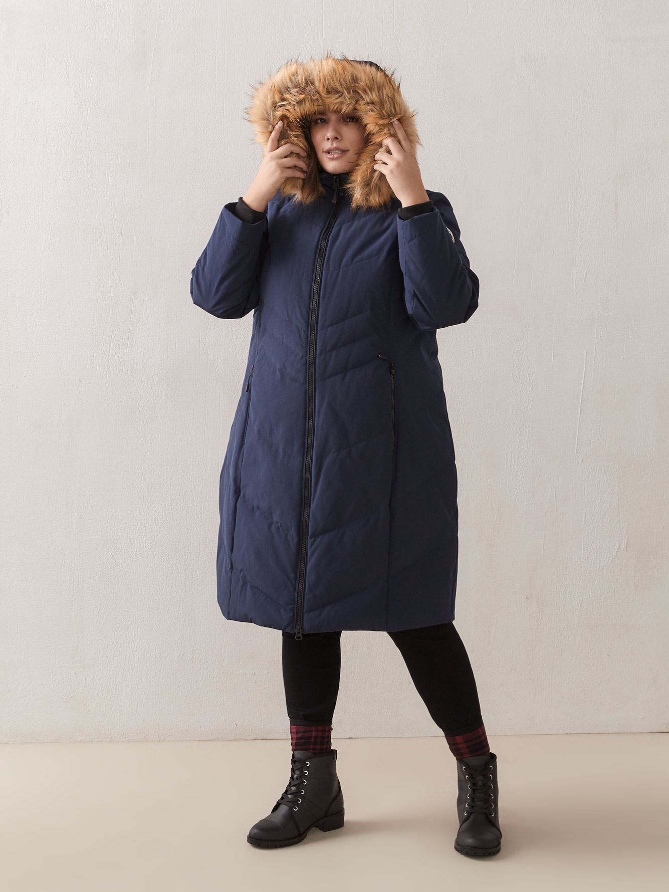 knee length winter parka