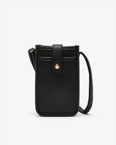 Pebble Faux-Leather Cellphone Bag