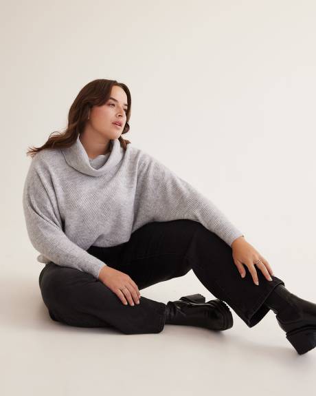 Sweater with Long Dolman Sleeves