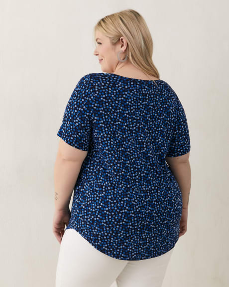 Modern Fit Short Sleeve Scoop Neck Tee, Printed - In Every Story