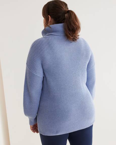 Folded Cowl Neck Sweater - Active Zone