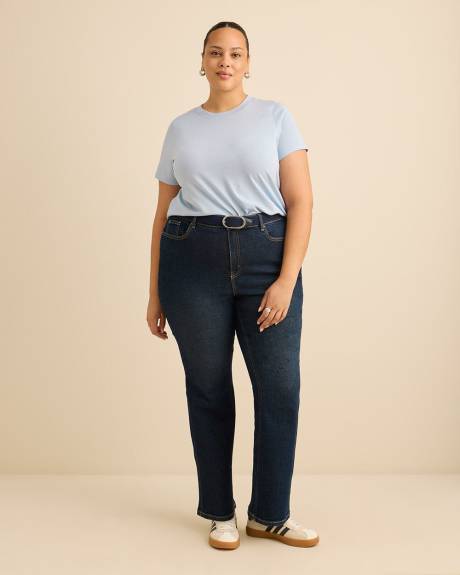 Crewneck Short-Sleeve Knit Top - PENN. Essentials