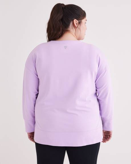 Crew Neck Tunic Sweatshirt - Active Zone