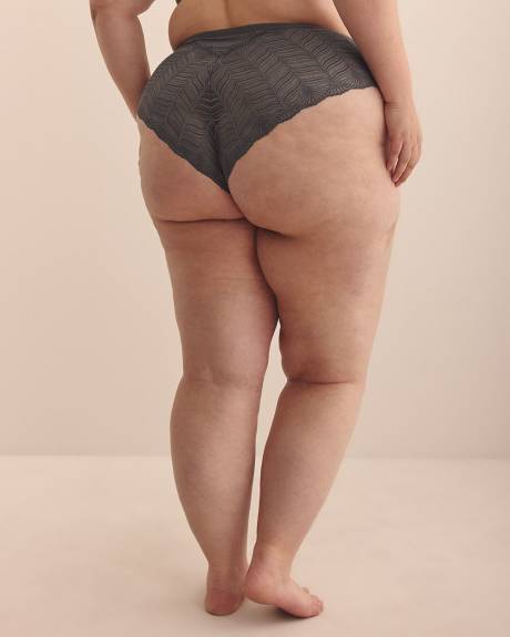 Lace Cheeky Brief with Microfibre at Front - Déesse Collection