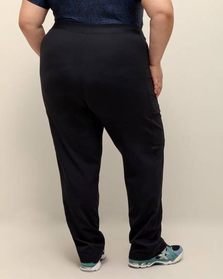 Pantalon cargo urbain noir à jambe droite - Active Zone