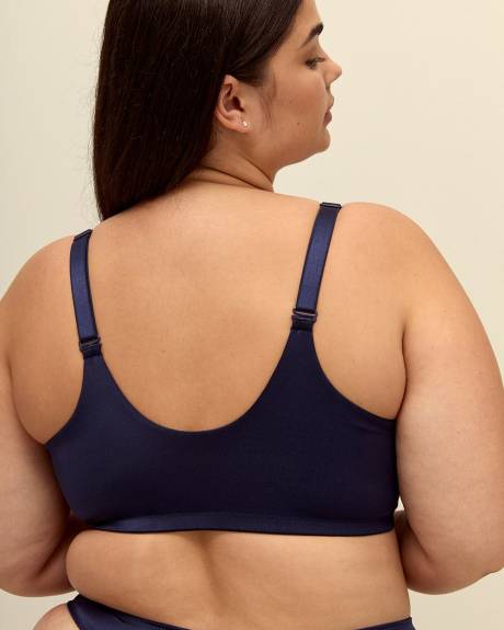 Front-Closure Plunge Bra with Lace - Déesse Collection