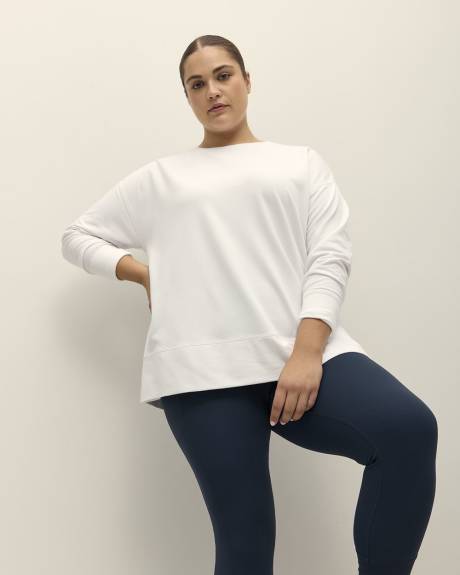 Haut tunique à col rond en tricot français - Active Zone