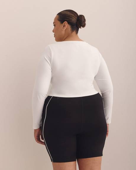 Fitted Long-Sleeve Half-Zip Top - Active Zone