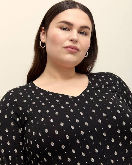 V-Neck Tunic with Princess Seams