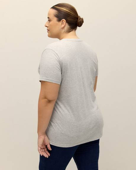 Grey License Tee with Barbie Print