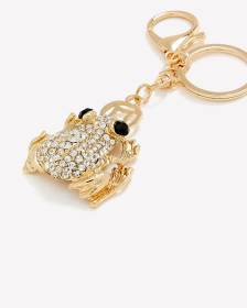 Rhinestone Frog Keychain